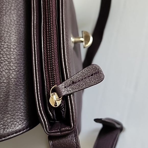 Suede Brand Turn Lock Crossbody Bag - Picture 13 of 15